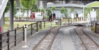 ミニ列車の出発点付近の線路