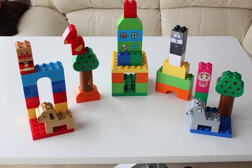 アンパンマンブロック組立画像