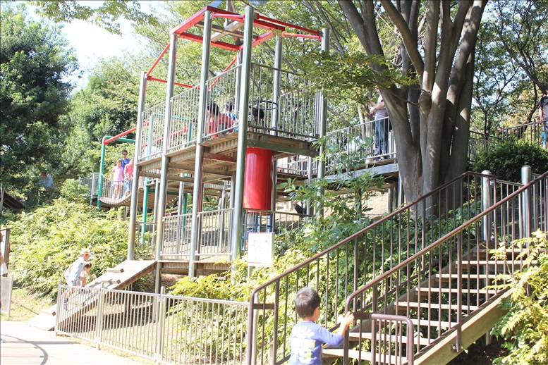 ちょっと変わった遊具忍者トリデ-岸根公園