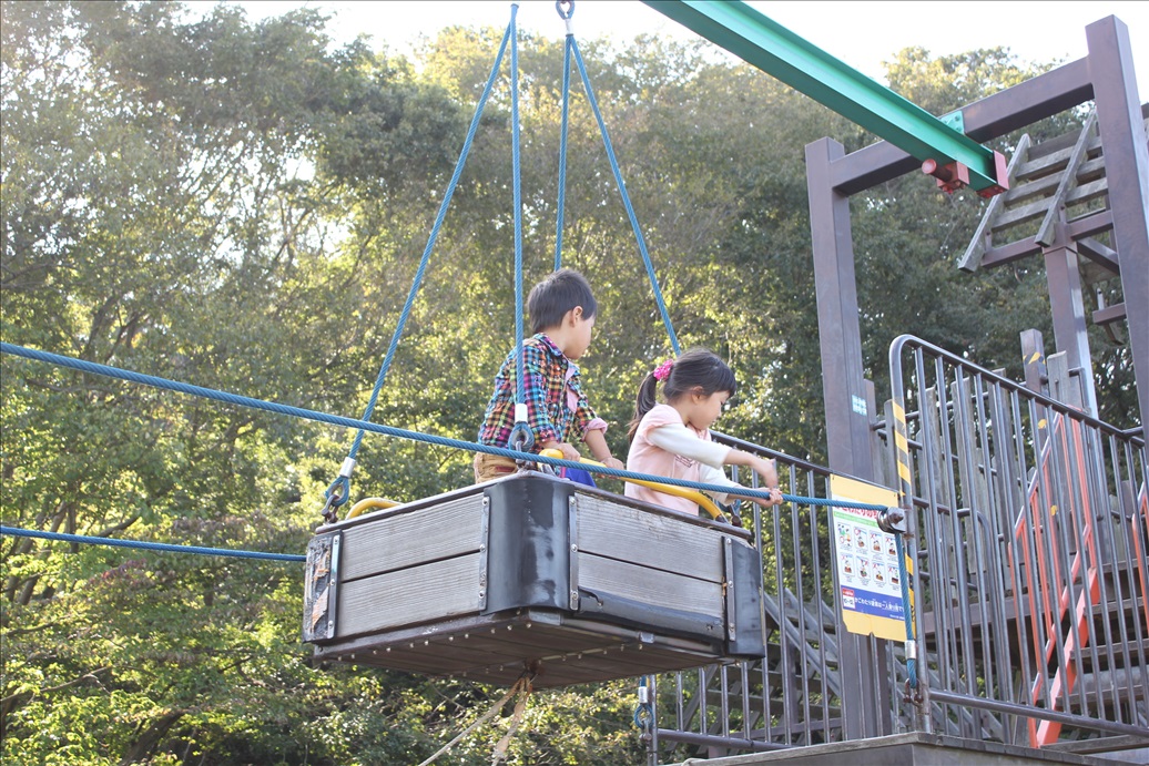 荻野運動公園の人力ゴンドラ