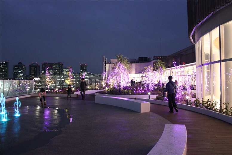 夜のスカイパークの景色です