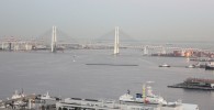 観覧車から見える横浜ベイブリッジ