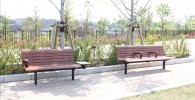 富士見台エリアのベンチ