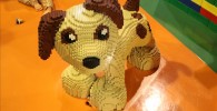 レゴブロックで作られたワンちゃん