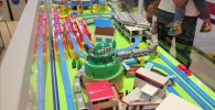 豪華なプラレールのジオラマ