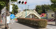 交通公園の横断歩道と信号機
