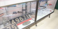 電車の模型などの展示コーナー