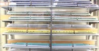 新幹線などのジオラマ模型の展示