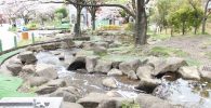 水遊び場のせせらぎ